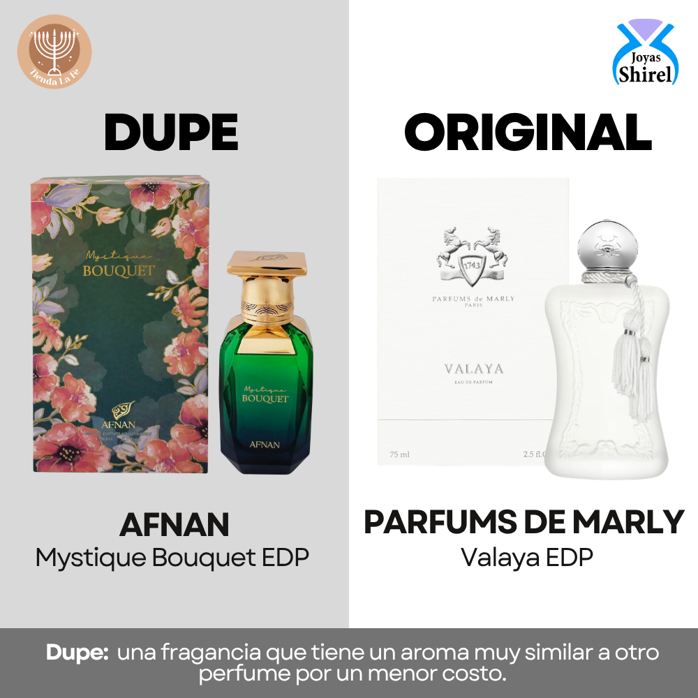 AFNAN MYSTIQUE BOUQUET EDP 100ML (U) (DUPE PARFUMS DE MARLY VALAYA EDP)
