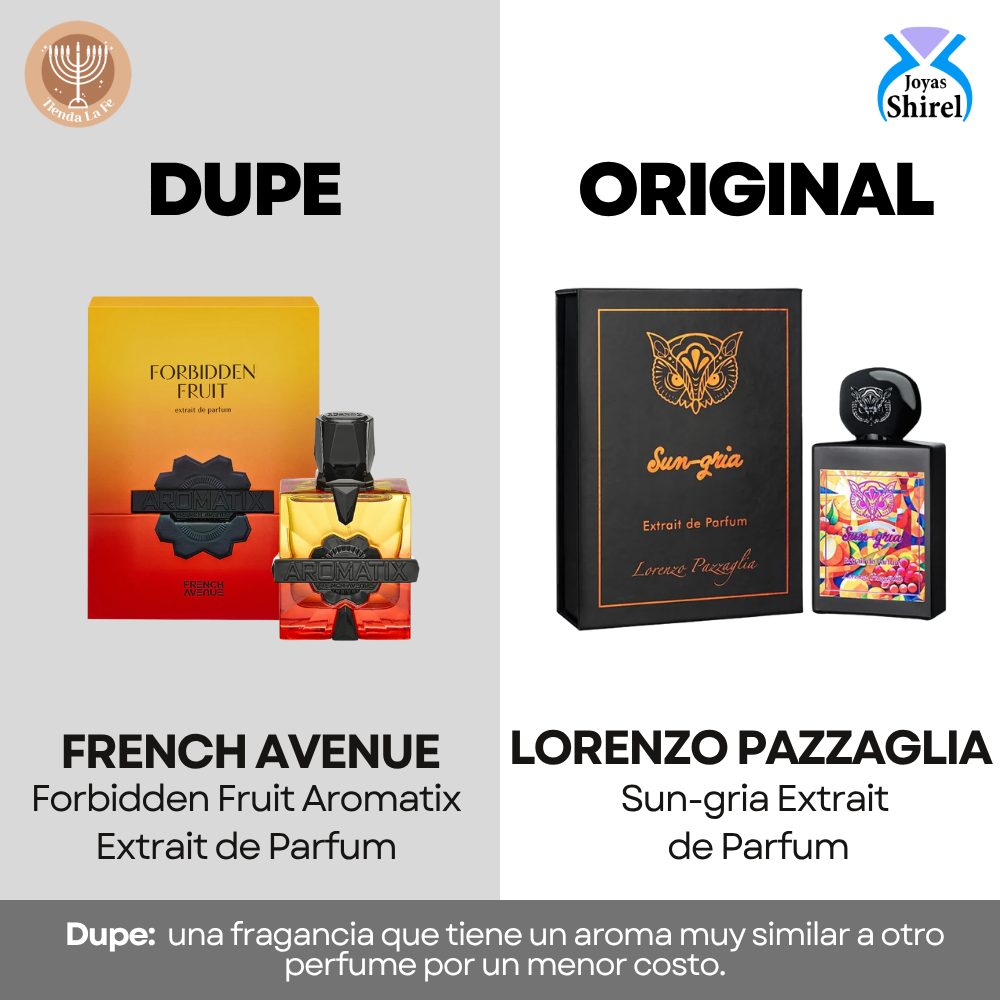 FRAGRANCE WORLD FRENCH AVENUE FORBIDDEN FRUIT AROMATIX EXTRAIT DE PARFUM 100ML (U) (DUPE LORENZO PAZZAGLIA SUN-GRIA EXTRAIT DE PARFUM)