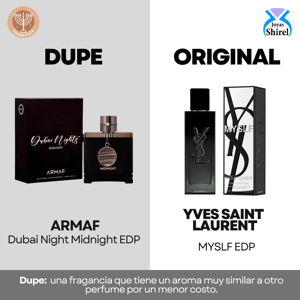 ARMAF DUBAI NIGHTS MINDIGHT EDP 100ML (U) (DUPE YVES SAINT LAURENT MYSLF EDP)