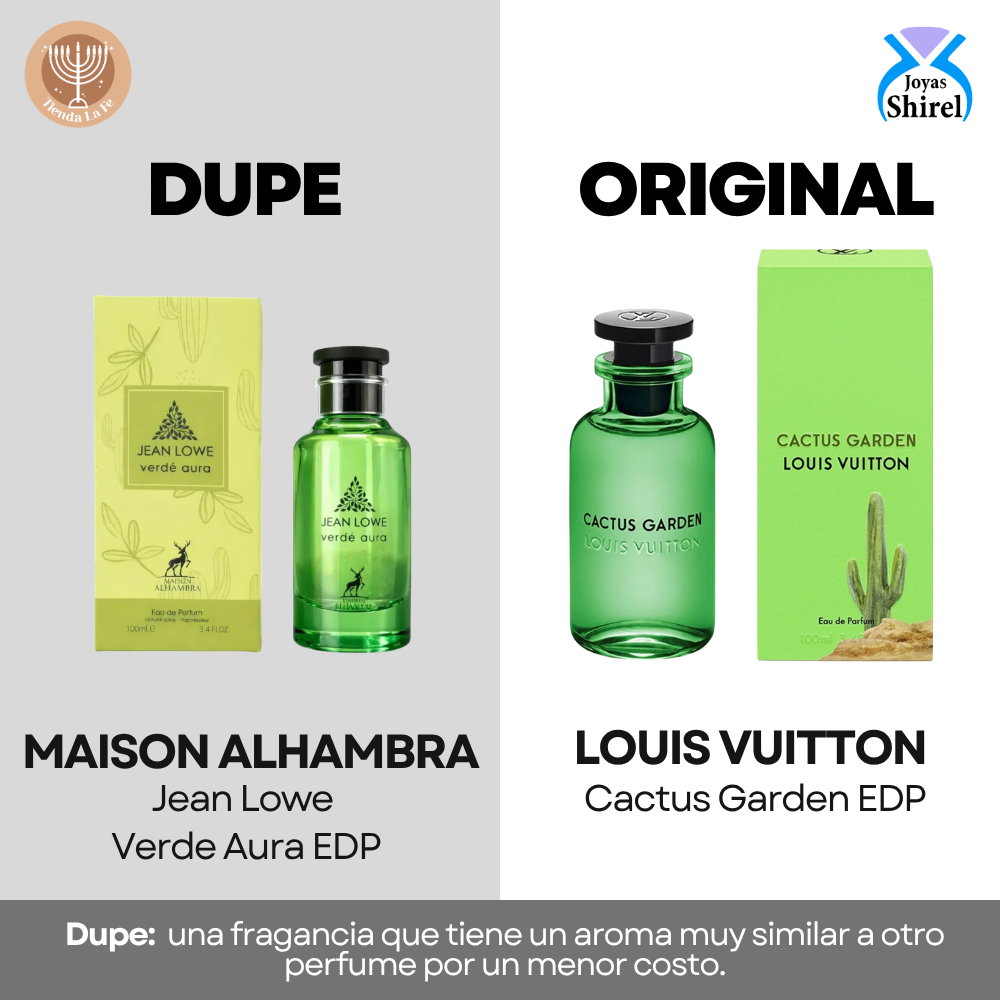 MAISON ALHAMBRA JEAN LOWE VERDE AURA EDP 100ML (U) (DUPE LOUIS VUITTON CACTUS GARDEN EDP)