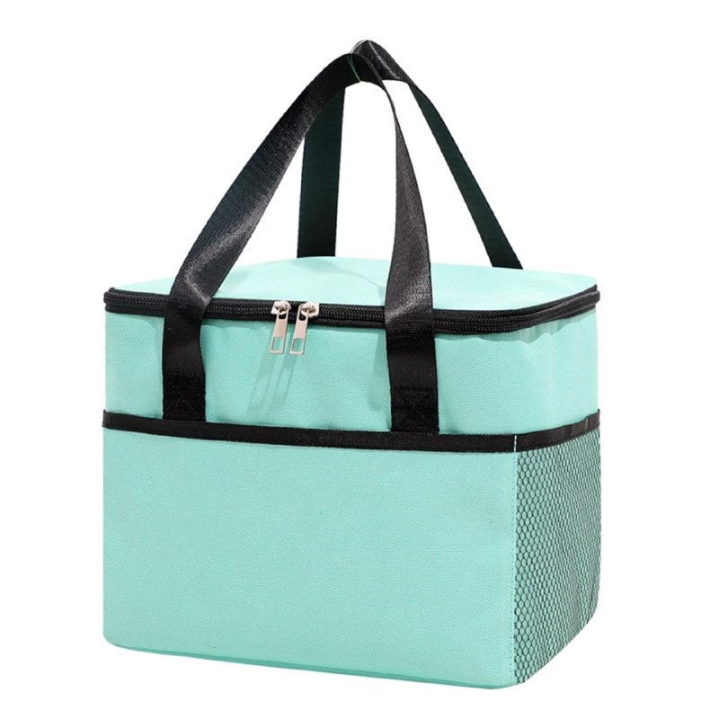 LONCHERA TERMICA PORTATIL PARA ALIMENTOS, LONCHERA BOLSA FACIL DE LLEVAR 5 COLORES 25X20CM
