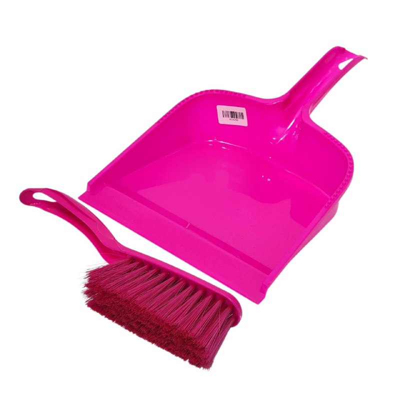 RECOGEDOR Y CEPILLO PARA RECOGER BASURA 21X35CM