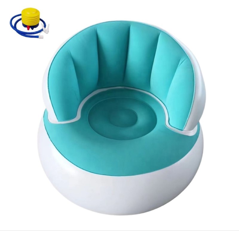 SOFA INFLABLE RECLINABLE, PARA EXTERIORES O INTERIORES CON BOMBA DE AIRE, 6 COLORES