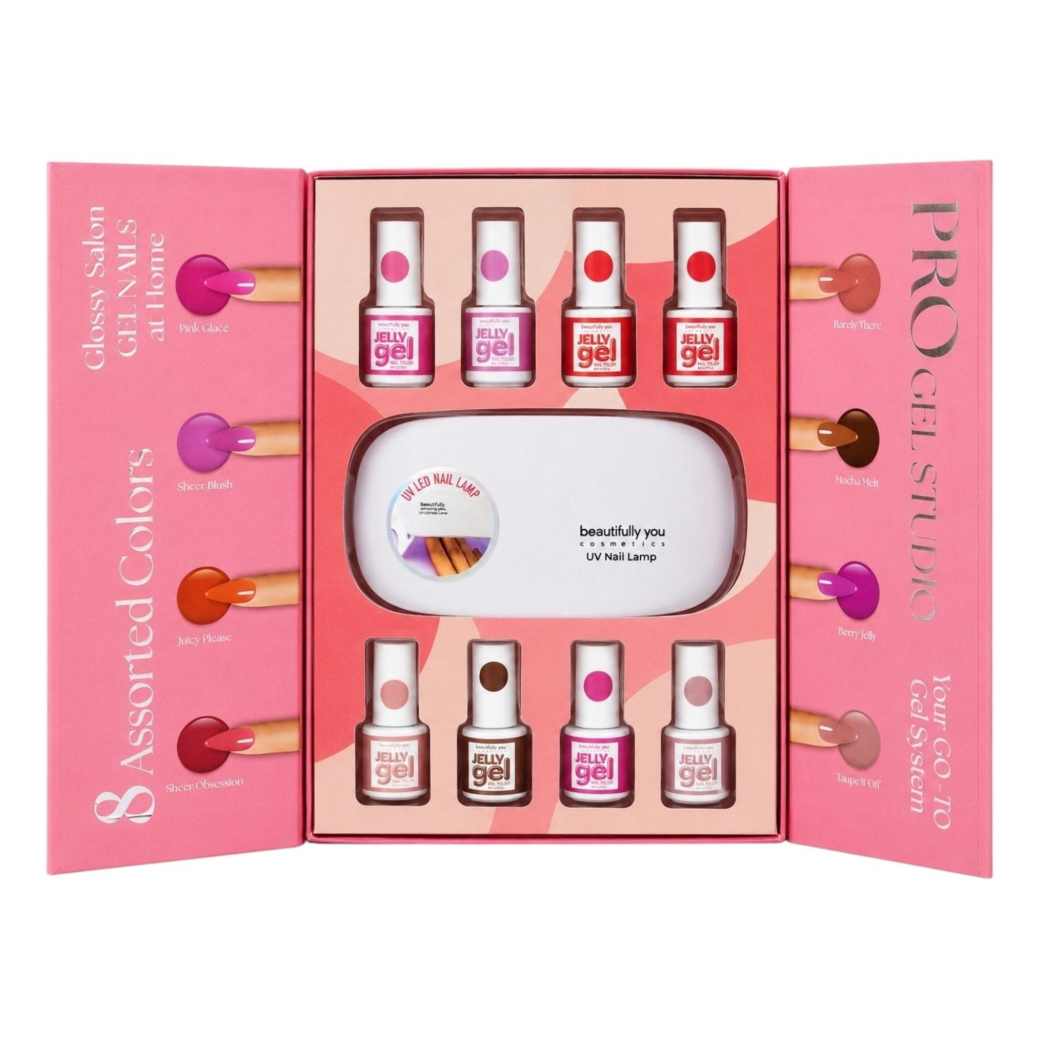 KIT DE UÑAS PERMANENTES CON LAMPARA CON TECNOLOGIA UV LED USB BEAUTIFULLY AMAZING