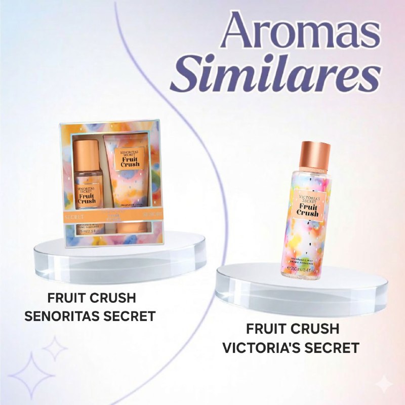 SET MINI SENORITAS SECRET FRUIT CRUSH SPLASH 75ML CREMA CORPORAL 75ML (M) (AROMA SIMILAR VS FRUIT CRUSH)