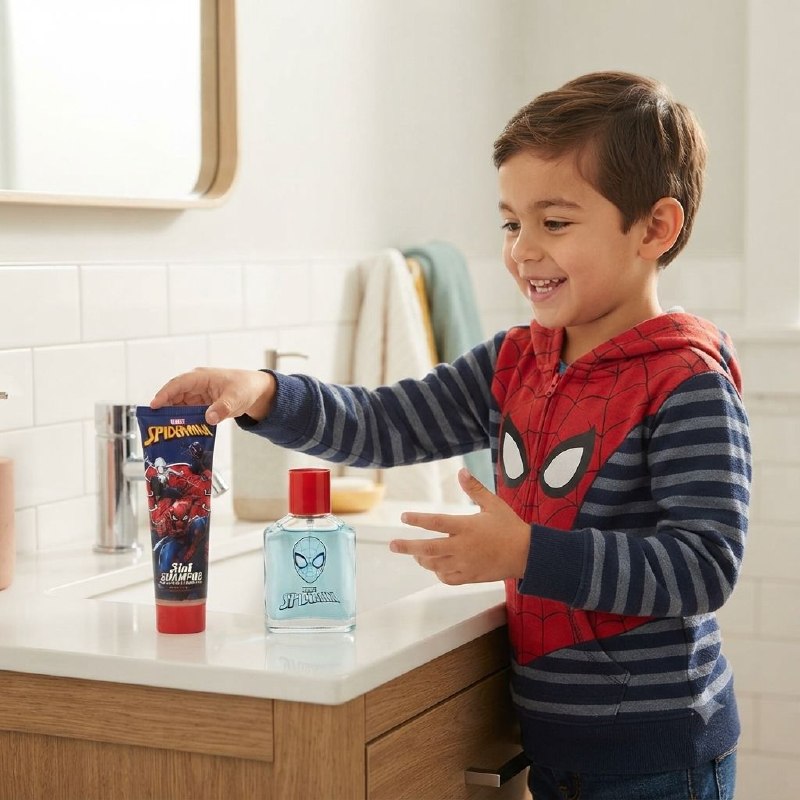 SET MARVEL SPIDERMAN EDT 50ML SHAMPOO ACONDICIONADOR Y GEL DE BAÑO 3 EN 1 50ML (H)