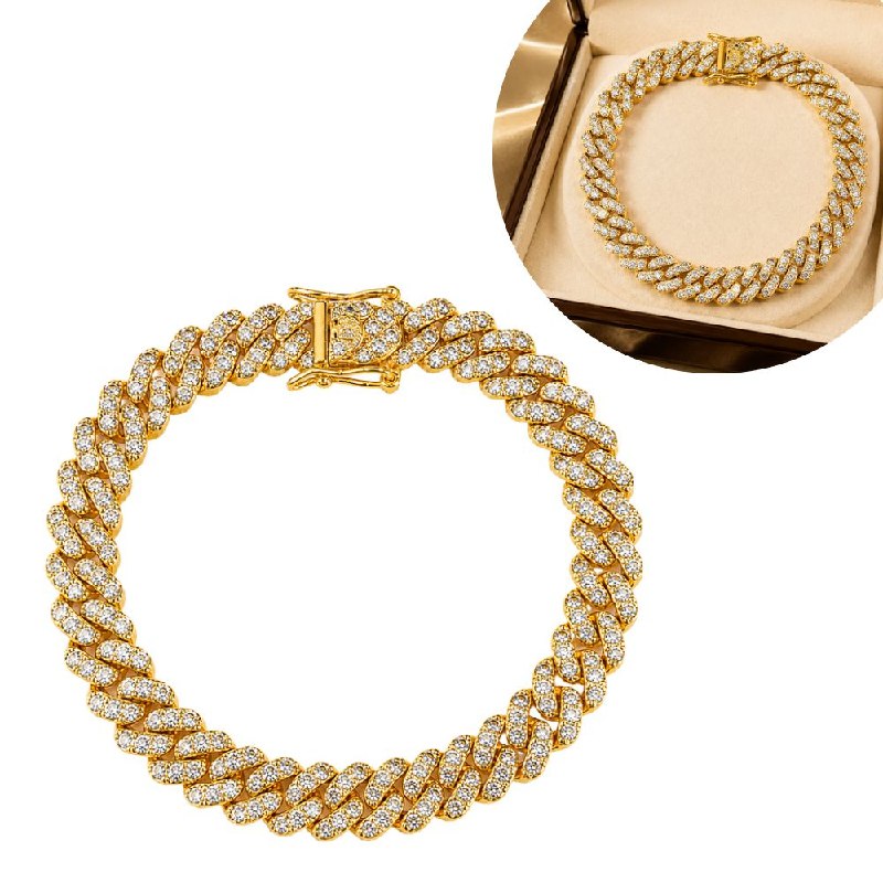 PULSERA DE ENCHAPE PARA CABALLERO 21CM (DUPE DE PANDORA)
