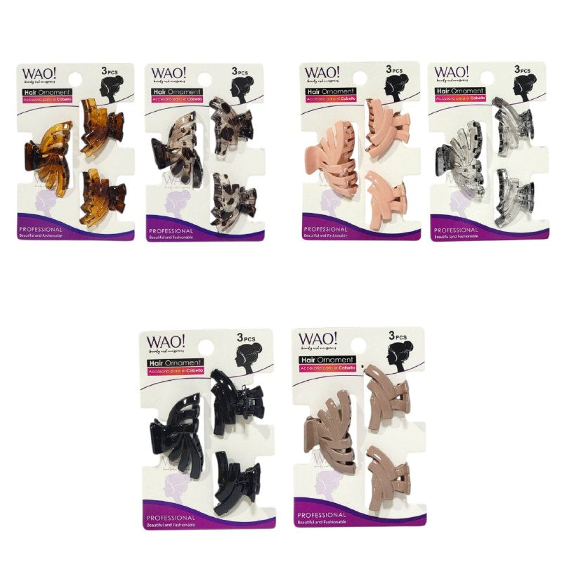 GANCHO PARA EL CABELLO DISEÑO ELEGANTE WAO 3UND, 6 ESTILOS
