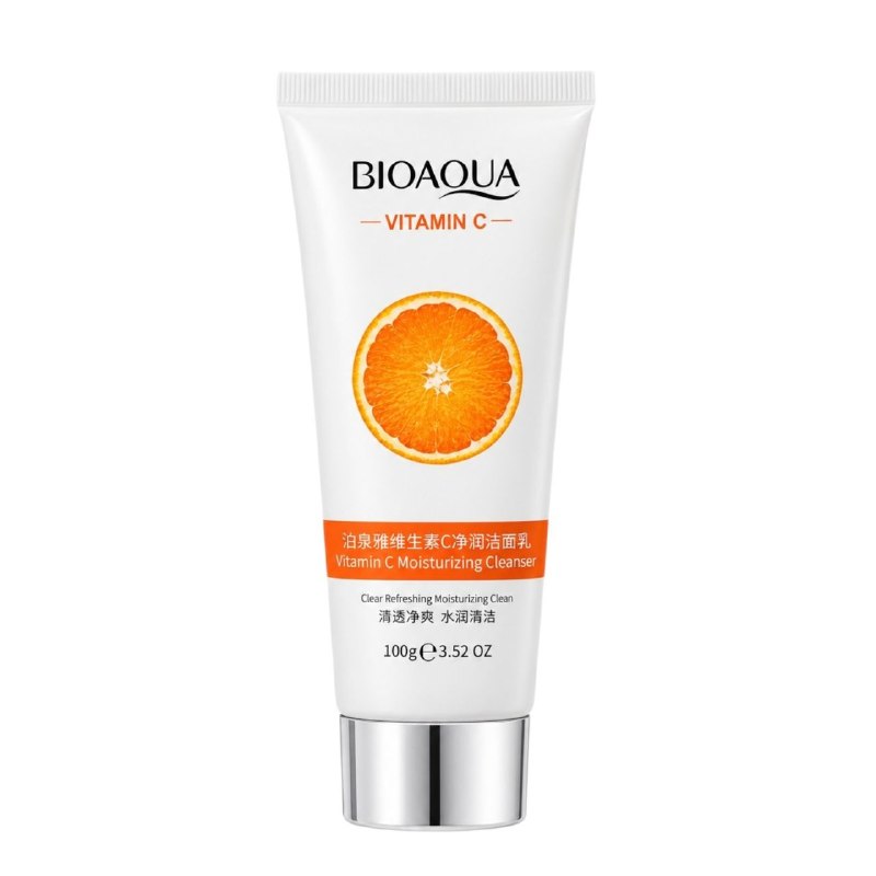LIMPIADOR FACIAL HIDRATANTE E ILUMINADOR CON VITAMINA C BIOAQUA 100G