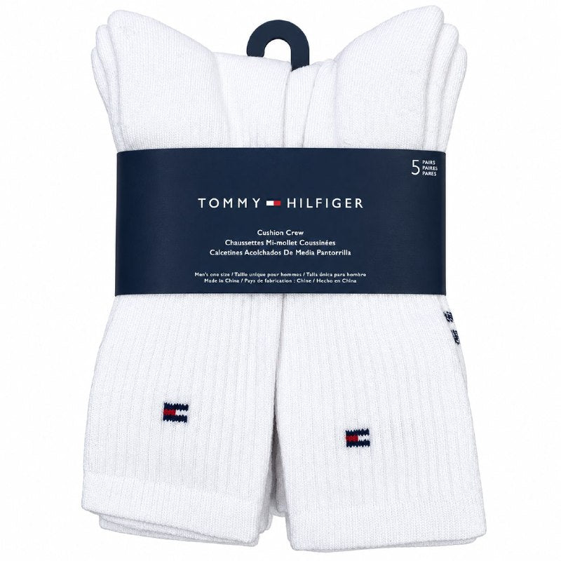 CALCETA MEDIA PANTORRILLA TOMMY HILFIGER PARA HOMBRE 5 PARES TALLA ÚNICA