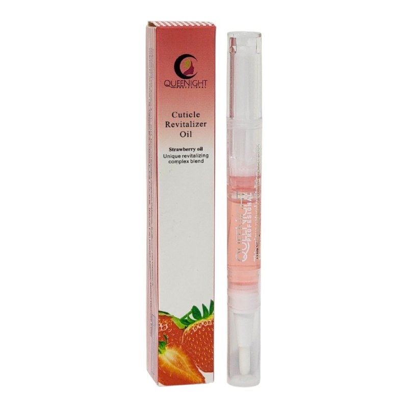 OIL LÁPIZ DE ACEITE REVITALIZANTE DE CUTÍCULAS NUTRE E HIDRATA LAS UÑAS CON UN AROMA A FRESA QUEENIGHT PROFESIONAL