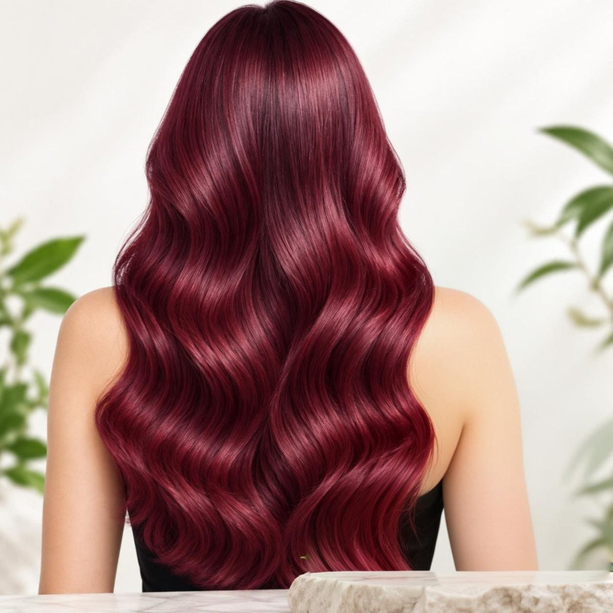 SHAMPOO TINTE PARA EL CABELLO 3 EN 1 AUGEAS COLOR ROJO VINO HERBAL HAIR 500ML