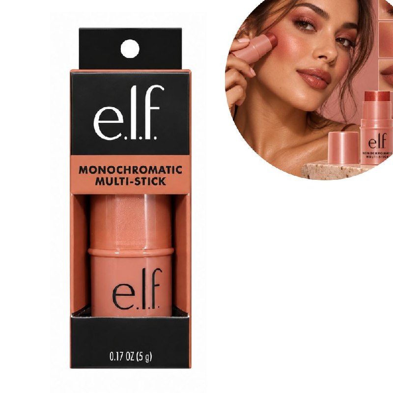 BARRA DE MAQUILLAJE MULTIUSOS CREMOSA 3 EN 1 PARA OJOS, LABIOS Y MEJILLAS ELF 5G