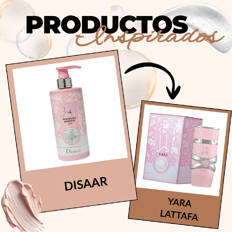 SHAMPOO LIMPIADOR AROAMTICO NUTRITIVO Y FORTALECEDOR DISAAR 300ML (AROMA SIMILAR LATTAFA YARA)