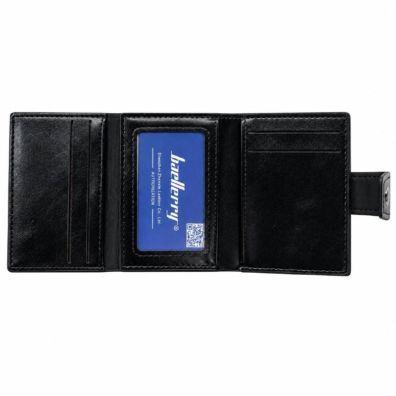 BILLETERA COMPACTA CON TARJETERO Y PROTECCION RFID BAELLERRY 9X8CM