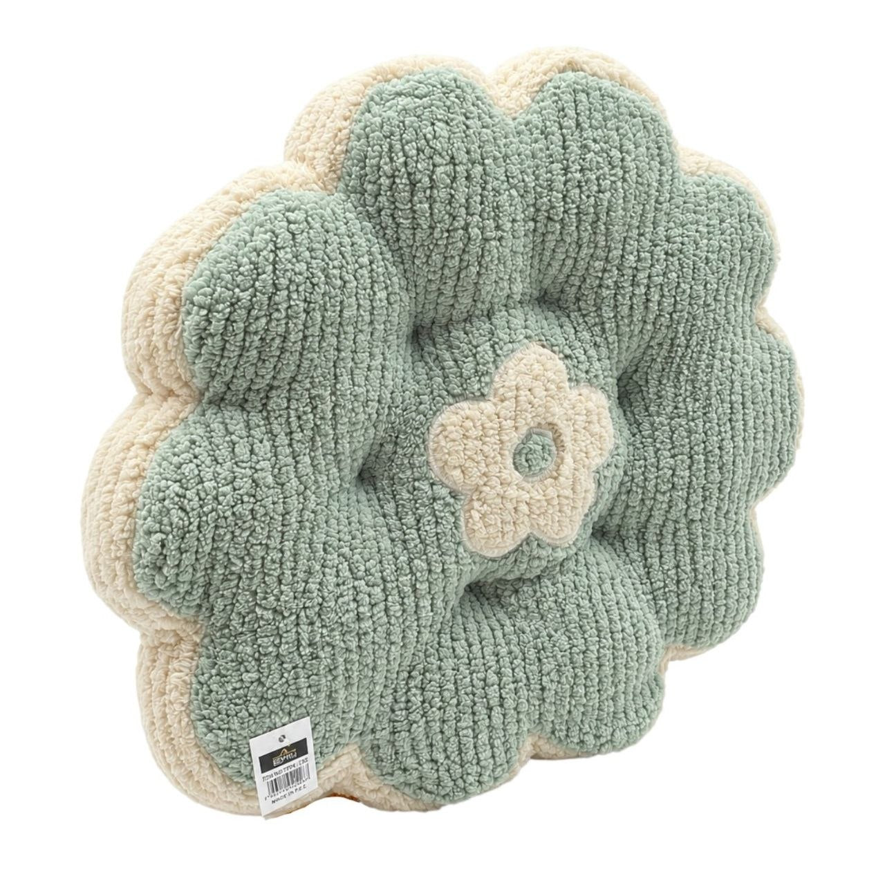 COJÍN EN FORMA DE FLOR PREMIUM ASIENTO DE PANA SUAVE Y DISEÑO ERGONÓMICO BICOLOR 42x46.3 CM