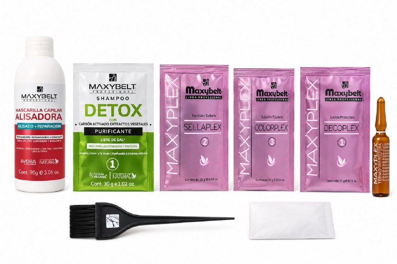 SET DE 7 PIEZAS DE ALISADO PROGRESIVO CON SISTEMA MAXYPLEX, QUE REPARA INTENSIVAMENTE Y PROTEGE MAXYBELT)