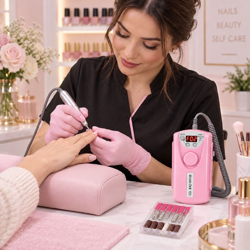 TALADRO DRILL ELECTRICO PORTATIL PARA UÑAS MANICURA Y PEDICURA