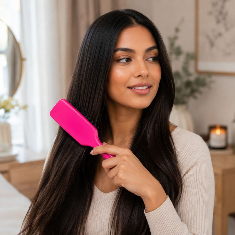 CEPILLO DESENREDANTE PARA CABELLO ERGONOMICO CON CERDAS DE NYLON STAY BEAUTIFUL