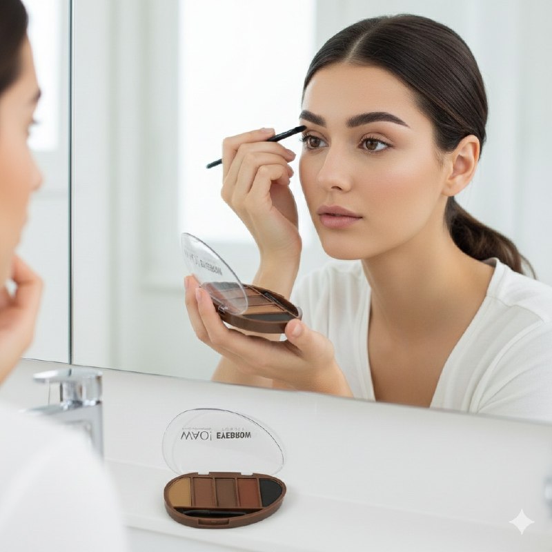 POLVO PARA CEJAS EN TONOS MARRONES RESISTENTE AL AGUA DE LARGA DURACION WAO 7G