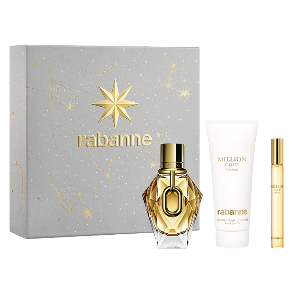 SET PACO RABANNE MILLION GOLD FOR HER EDP 100ML EDP 10ML CREMA CORPORAL 100ML (M)