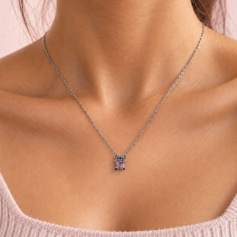 DIJE DE PLATA 9.25 CON DISEÑO DE STITCH 1CM Y 4.4G