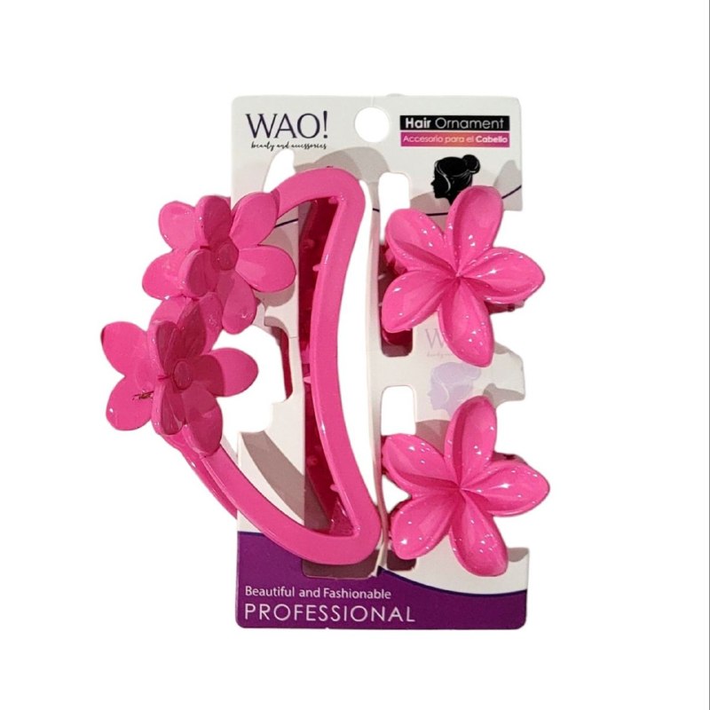GANCHO PARA EL CABELLO EN SET DE 3PCS WAO BEAUTY GRANDE 9X6CM, PEQUEÑOS 4X4CM