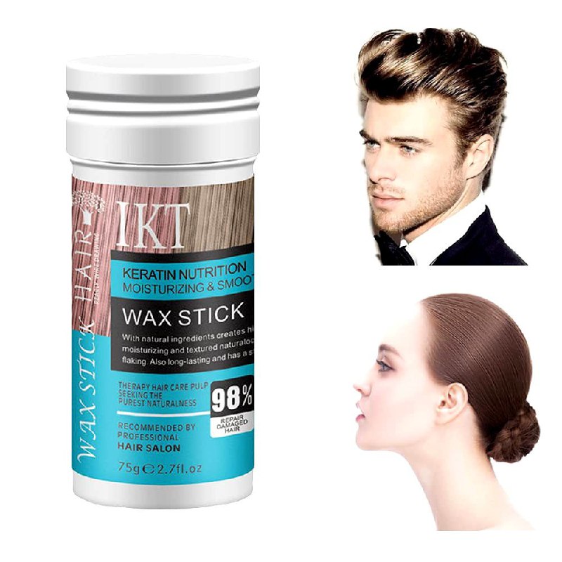 CERA PARA EL CABELLO EN BARRA CON INGREDIENTES NATURALES HAIR IKT 75G