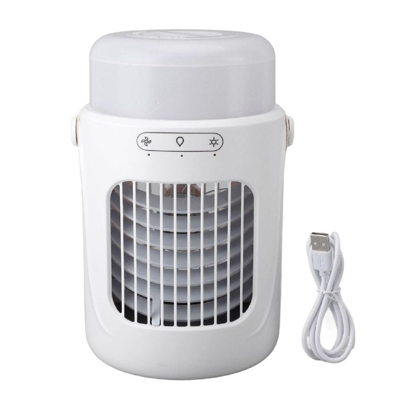 VENTILADOR PORTATIL REDONDO DE REFRIGERACION DE AGUA Y HUMIFICADOR