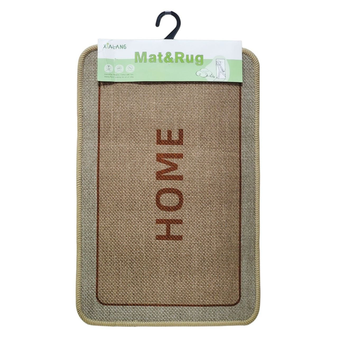 ALFOMBRA DE ENTRADA PRESENTA UN DISEÑO DE TEJIDO NATURAL ELABORADA CON FIBRA DE SISAL NATURAL XIALANG MAT&RUG 56X37CM
