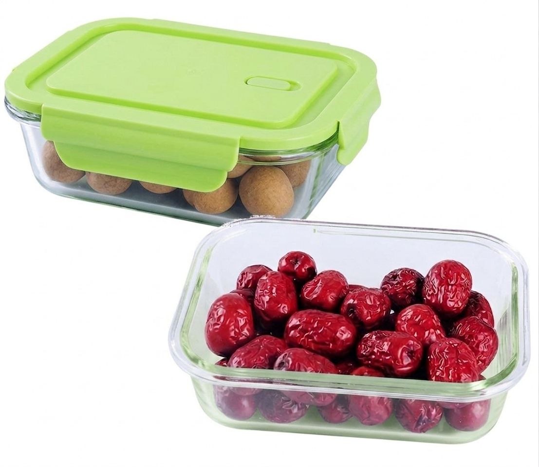 RECIPIENTE PANA PARA ALIMENTOS DE VIDRIO HERMETICO CON VALVULA DE VAPOR 18X13CM