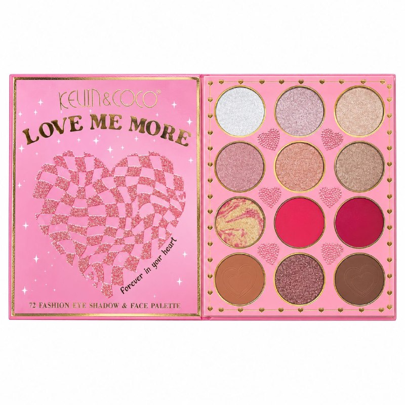 PALETA DE SOMBRAS Y MAQUILLAJE MULTIFUNCIONAL PARA OJOS Y ROSTRO KEVIN & COCO