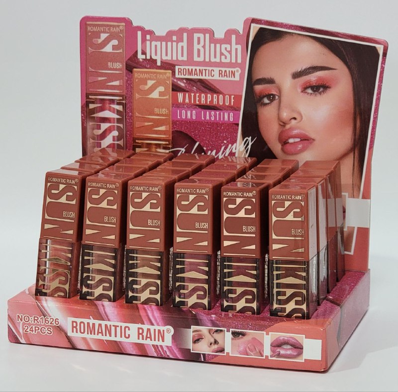 BLUSH BRILLANTE DUPE MAYBELLINE  LIFTER  SUNKISSER LIQUIDO IMPERMEABLE DE LARGA DURACION, OJO CARA Y LABIOS, 6 TONOS, ROMANTIC RAIN 5.4ML