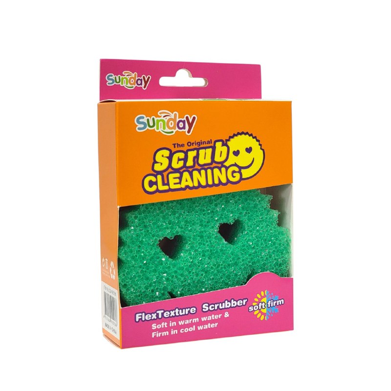 PASTE Y ESPONJA PARA LAVAR TRASTES DOBLE CARA POTENTE LIMPIEZA Y ACCION SUNDAY DUPE DE SCRUB DADDY