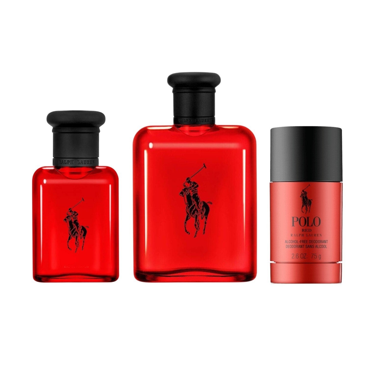 SET RALPH LAUREN POLO RED EDT 125ML EDT 40ML DESODORANTE 75ML (H)