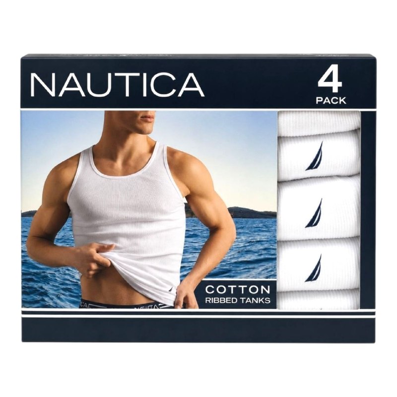 CAMISA CENTRO DE ALGODÓN PARA CABALLERO NAUTICA 4 UNIDADES