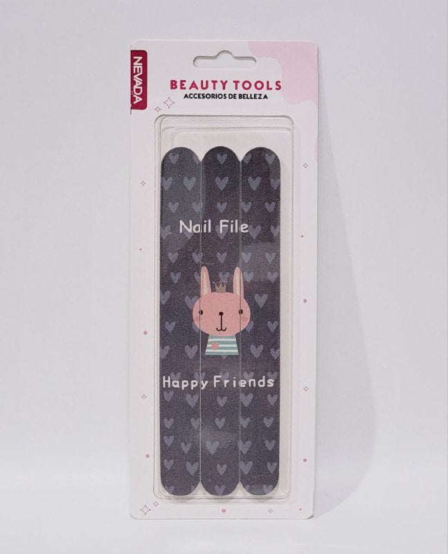 SET MANICURE LIMA PARA UÑAS SET DE 3 UND, ACCESORIOS DE BELLEZA NEVADA BEAUTY TOOLS