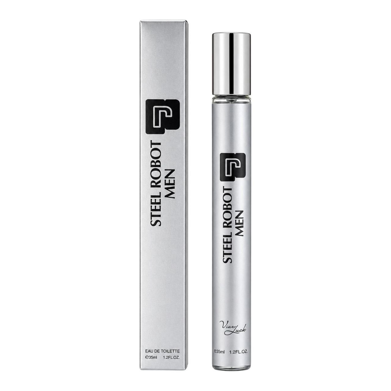 PERFUME DE TUBO STEEL ROBOT MEN VIVA LUCK 35ML 1 UND (DUPE PHANTOM PACO RABANNE)