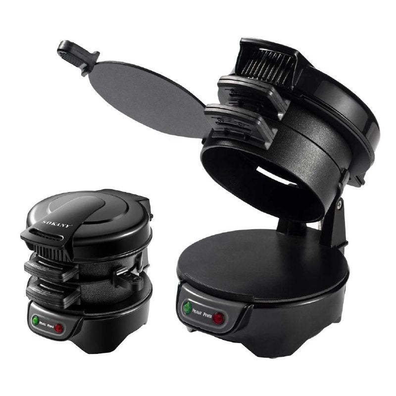 MAQUINA PARA HACER HAMBURGUESAS, SK-08033, RECUBRIMIENTO ANTIADHERENTE, CUERPO DE PLASTICO RESISTENTE AL CALOR, 600W FUERZA SOKNAY