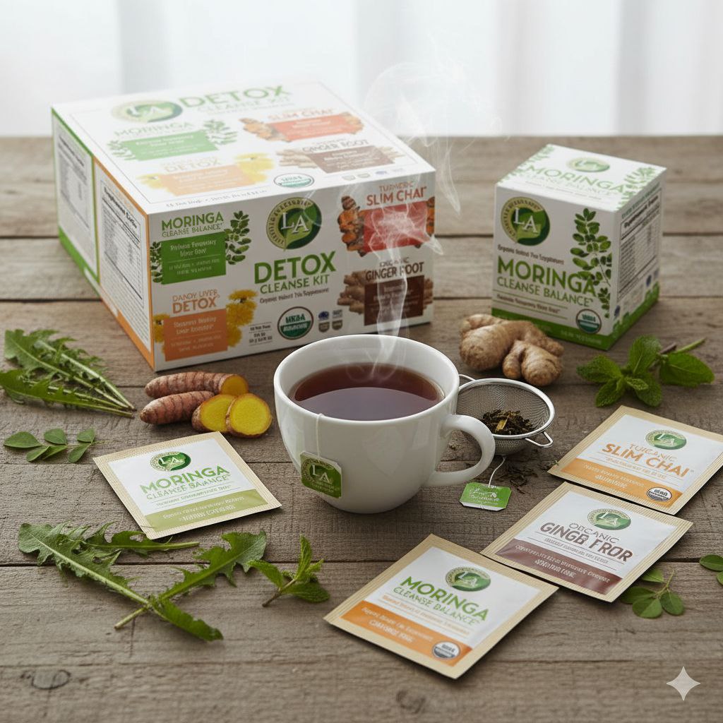 TE KIT DE DESINTOXICACION Y LIMPIEZA SUPLUMENTO DE TE DE HIERBAS ORGANICO VARIOS SABORES Y EFECTOS LIFESTYLE 40UND