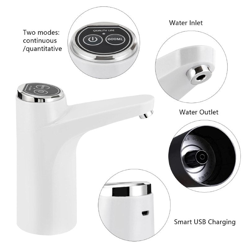 DISPENSADOR DE AGUA AUTOMATICO PARA BOTELLON INTELIGENTE TACTIL USB