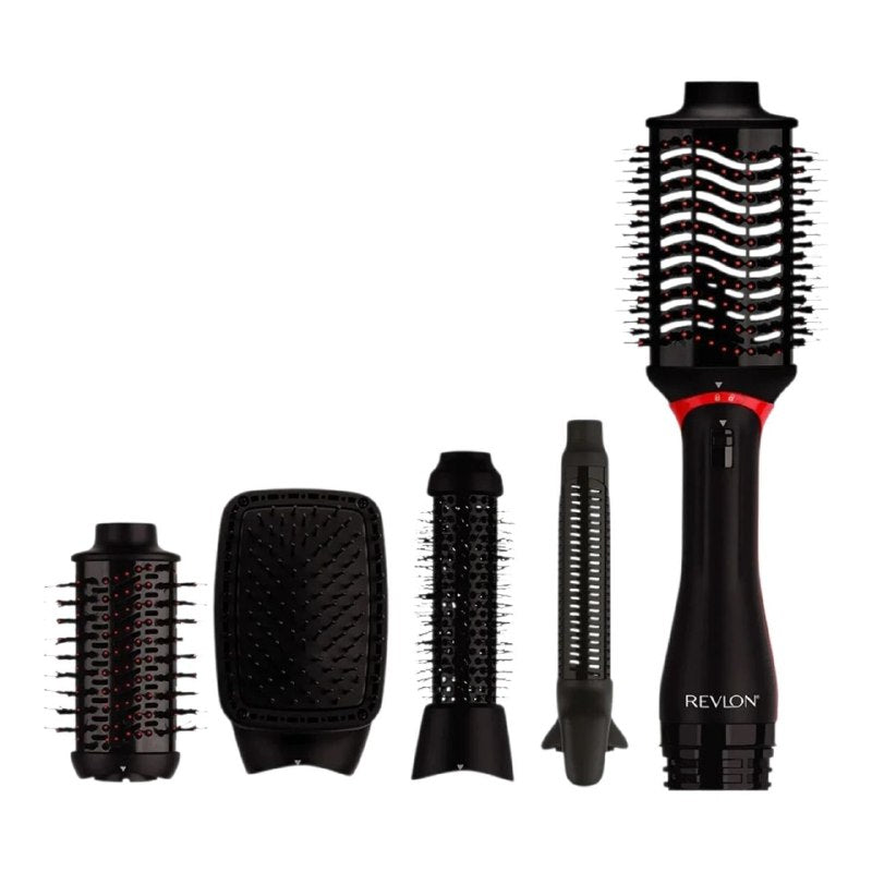 SISTEMA DE SECADO, ESTILIZADO Y VOLUMINIZADOR DE AIRE CALIENTE CON 5 CABEZALES INTERCAMBIABLES MULTI-STYLER 5 EN 1 REVLON ONE-STEP