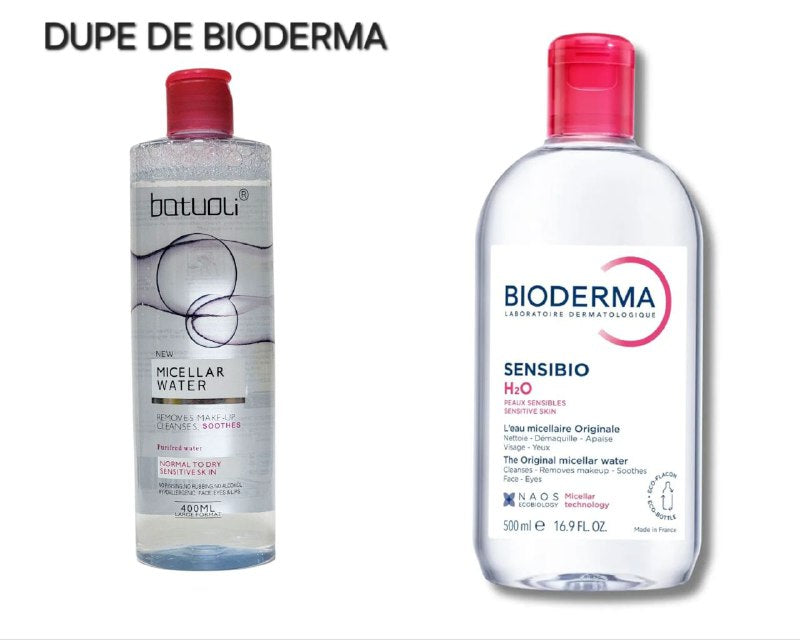 AGUA MICELAR DESMAQUILLANTE LIMPIA Y PURIFICA BATOULI 400ML (DUPE DE BIODERMA)