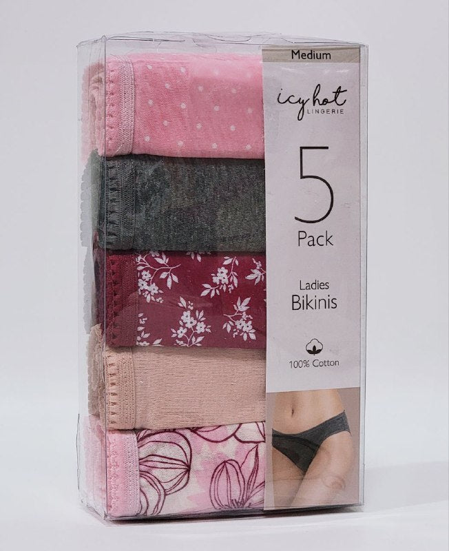ROPA INTERIOR CALZON BIKINIS DE MUJER ICY HOT LINGERIE 5UND TALLA MEDIUM 37-39