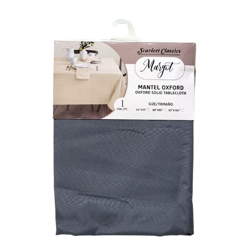 MANTEL DE TEJIDO OXFORD ELEGANTE SCARLETT CLASSICS 152X264CM