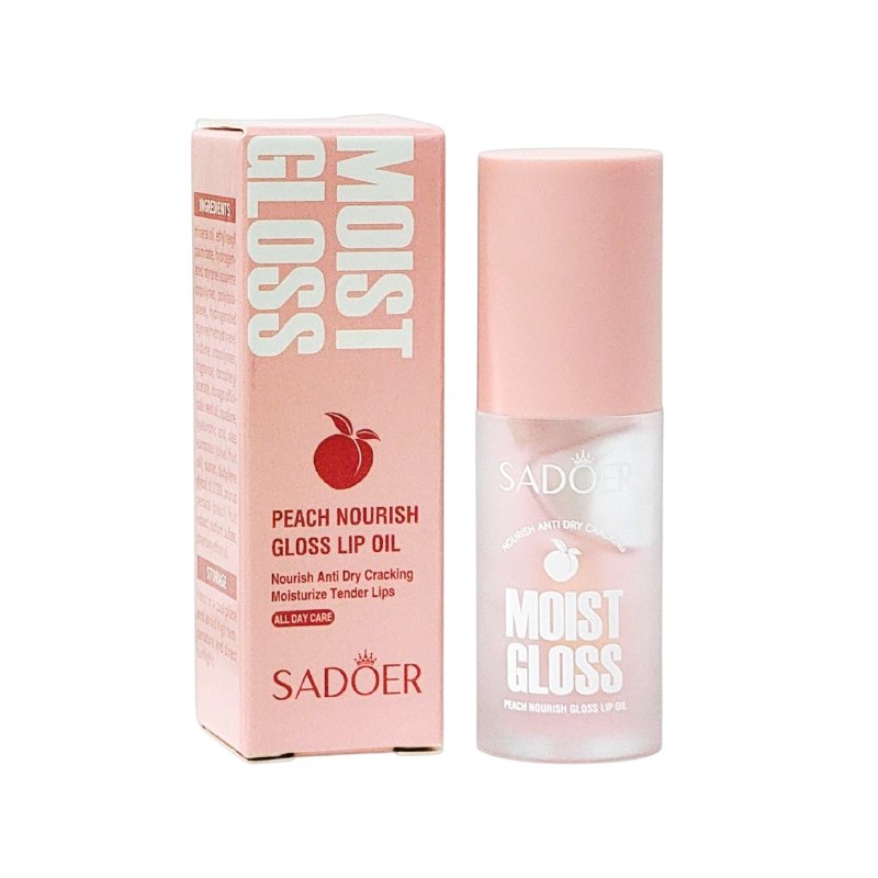 BRILLO LABIAL ACEITE NUTRITIVO, HIDRATANTE Y REPARADOR DE DURAZNO SADOER 4.5G