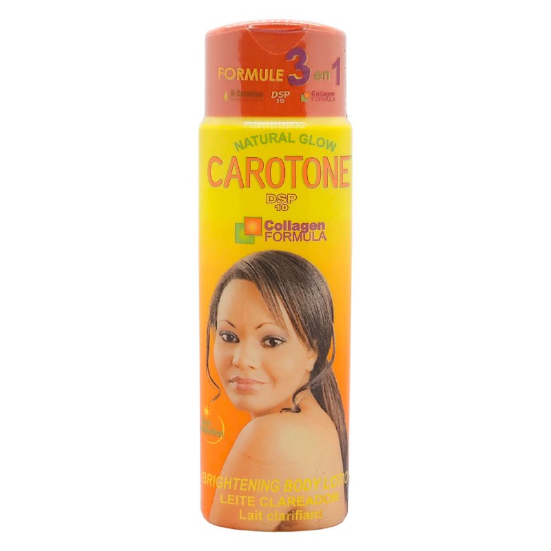 CREMA CORPORAL ACLARANTE E ILUMINADORA FORMULA DSP-10 CON ACEITE DE ZANAHORIA Y COLAGENO CAROTONE 350ML