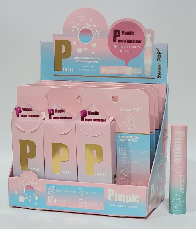 SUERO FACIAL ESENCIA HEXAPEPTIDE PARA CONTROLAR GRASA Y ELIMINAR EL ACNE Y REPARA LA PIEL MAGIIC PIMPLE 7.5ML