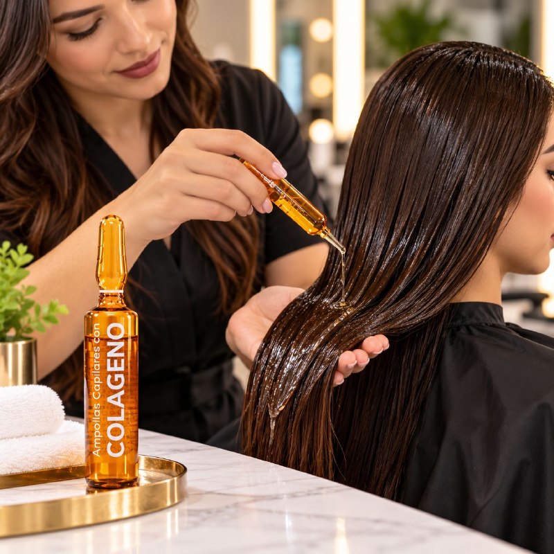 TRATAMIENTO CAPILAR ACONDICIONADOR Y REVITALIZANTE EN AMPOLLA ENRIQUECIDA CON COLAGENO MAXYBELT PROFESSIONAL 10ML