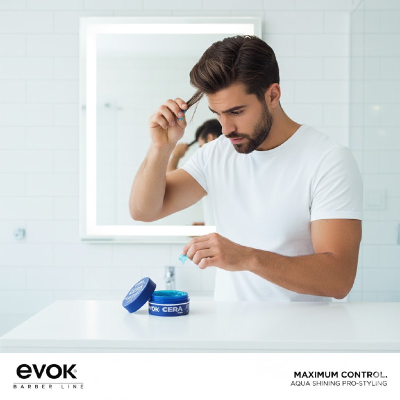 CERA PARA EL CABELLO DE MAXIMO CONTROL A BASE DE AGUA EVOK 150ML